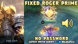 FIXED! Roger Prime Skin Script No Password | New Roger Fiend Haunter Skin Script | Mobile Legends