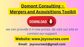 Domont Consulting - Mergers and Acquisitions Toolkit