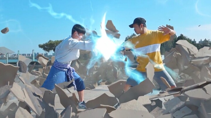 Ouya vs. Sasuke, a dimension-breaking battle