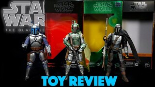 UNBOXING! Star Wars Black Series Figures - Jango Fett, Boba Fett Carbonized, The Mandalorian Beskar