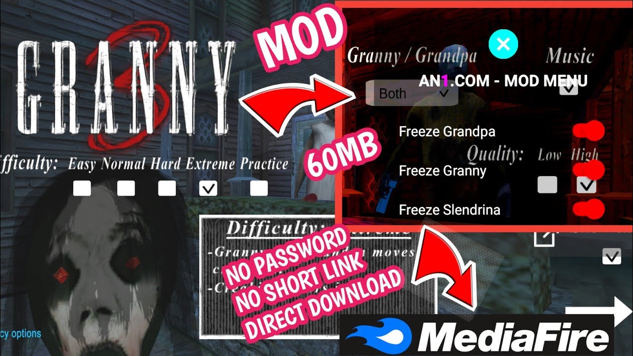 Granny 3 Mod Menu!  Granny 3 Mod Apk Download 