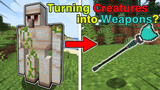 [Gaming]Minecraft: When Mobs are transformed into weapons?
