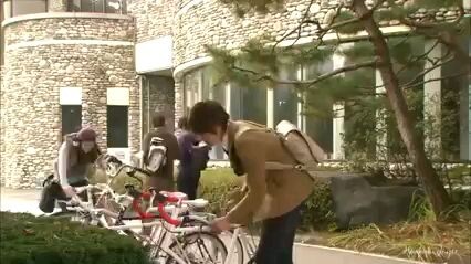 playful kiss