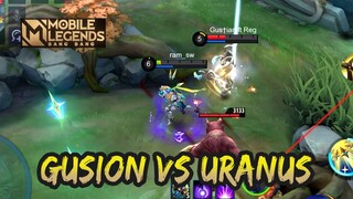 GUSION VS URANUS ? WHO IS THE WINNER 🔥🔥🔥 | GAMEPLAY #71 | MOBILE LEGENDS BANG BANG