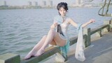 Are you really not afraid of the cold? Super sweet white silk cheongsam [Mangzhong]