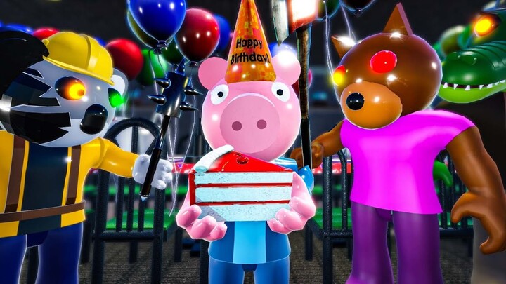 GEORGE'S INFECTED BIRTHDAY PARTY... - ROBLOX PIGGY ANIMATED COMMENT SERIES!