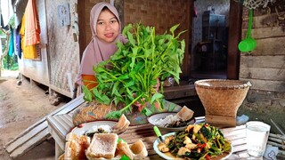 Terlalu ENAK. , Bukan Oseng Kangkung Biasa, Sekali Coba Bikin Ketagihan, Oseng Kangkung Dada Ayam