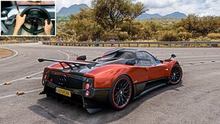 1000HP Pagani Zonda Cinque - Forza Horizon 5 | Thrustmaster T300RS gameplay