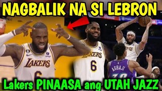 LAKERS PUMASOK NA! TUMAOB ANG JAZZ! LEBRON NAGSUOT NA NG KORONA!