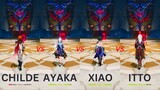 Who is BEST DPS ? Childe vs Ayaka vs Xiao vs Itto!!