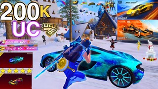 200K UC!!🥵 I PLAYED with NEW MCLAREN CARS 😍 9/9 ALL 🔥 PUBG Mobile I BGMI