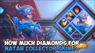 DRAW NATAN COLLECTOR TIDAL LORD SKIN AT 50 % OFF || GUIDE FOR NATAN COLLECTOR SKIN MLBB