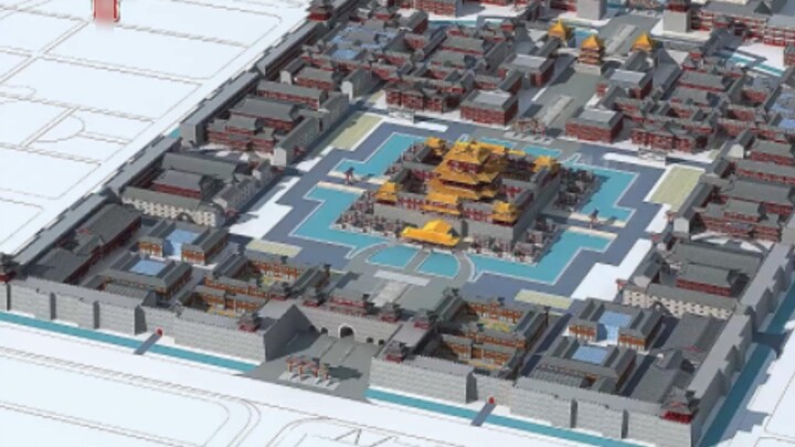 3D model animation of Chinese ancient buildings and urban planning, let's feel the shock brought by 