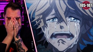 Luck is My FAVORITE Black Bull || BLACK CLOVER Episode 105, 106 and 107 REACTION