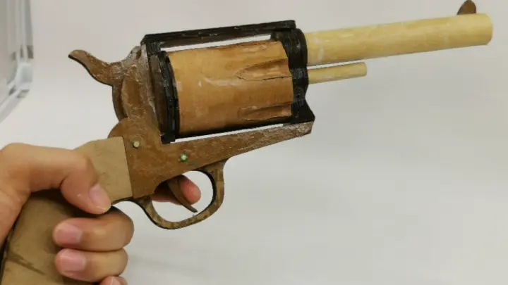 [Handcraft] How to make a revolver using cardboard