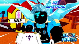 Awakened ICE vs WHITE BEARD in Blox Fruits Update 11