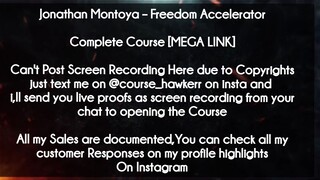 Jonathan Montoya  course - Freedom Accelerator download