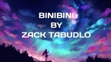 BINIBINI | ZACK TABUDLO | LYRIC VIDEO