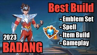 BADANG BEST BUILD 2023 | TOP 1 GLOBAL BADANG BUILD | BADANG - MOBILE LEGENDS | MLBB