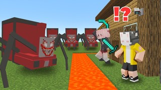 1000 Choo Choo Charles VS Most Secure House | Minecraft PE