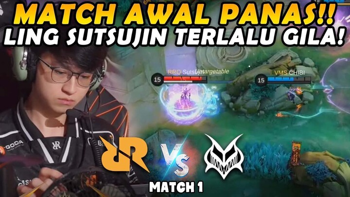 GAME SERU PARAH!! LING SUTSUJIN KELUAR!!  - RRQ VS VAMOS MATCH 1