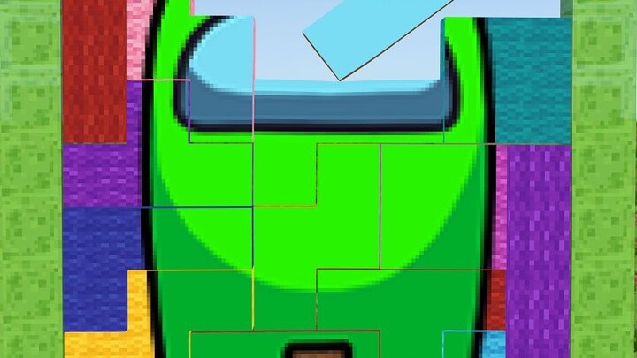 [MMD.3D] Anime Tetris Versi Green Among Us