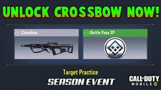 HOW TO UNLOCK/GET NEW CROSSBOW COD MOBILE | TARGET PRACTICE SEASONAL EVENT CODM