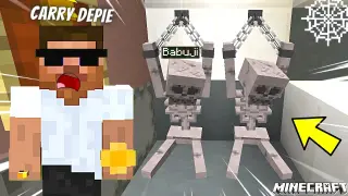 BABUJI and JETHIYA Become SKELETON in Minecraft ... 💀💀| Carry Depie