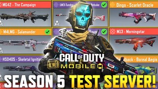 Season 5 Test Server! Battle Pass + MP Balance Changes + Buffs & Nerfs & more! CODM Leaks Season 5