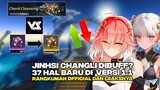 37 HAL PENTING DI 1.1 [OFFICIAL & LEAKS] - ALASAN KENAPA JINHSI DI BUFF GG + WP CHANGLI BERUBAH!