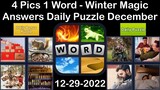 4 Pics 1 Word - Winter Magic - 29 December 2022 - Answer Daily Puzzle + Bonus Puzzle