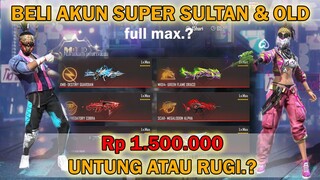 UNTUNG ATAU RUGI BELI AKUN FF PALING SULTAN & OLD , HARGANYA MURAH Rp 1.500.000