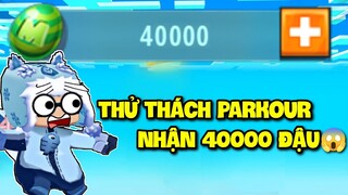 MEOWPEO NHẬN ĐƯỢC 40000 ĐẬU SAU KHI CHƠI MAP PARKOUR FAN GỬI NÀY TRONG MINI WORLD MINI GAME