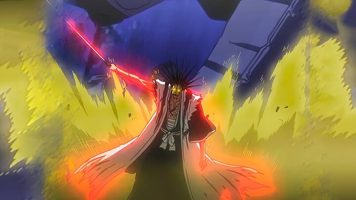 Kenpachi recognized Ichigo as his equal and released all of his Spiritual Energy,  English Dubbed
