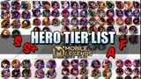 THE ULTIMATE HERO TIER LIST FROM AN EVOS LEGENDS COACH