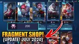 FRAGMENTS SHOP UPDATE IS HERE! | July 2020 | MLBB
