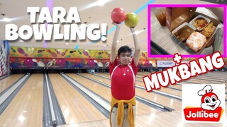 First Time ko mag Bowling (may nabasag ako?) + Mukbang ng Jollibee Supermeal ❤️ | ARKEYEL CHANNEL