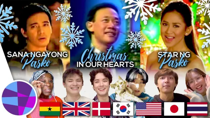 Foreigners React to OPM Christmas Favorites (Jose Mari Chan, ABS-CBN, Erik Santos) | EL's Planet