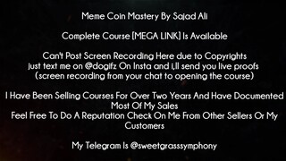 Meme Coin Mastery By Sajad Ali Course download