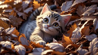 A Teeny Tiny Kitten’s First Steps Into Wonder