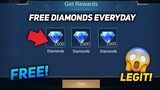 1500 FREE DIAMONDS EVERYDAY?! (CLAIM IT) LEGIT!? | MOBILE LEGENDS: BANG BANG