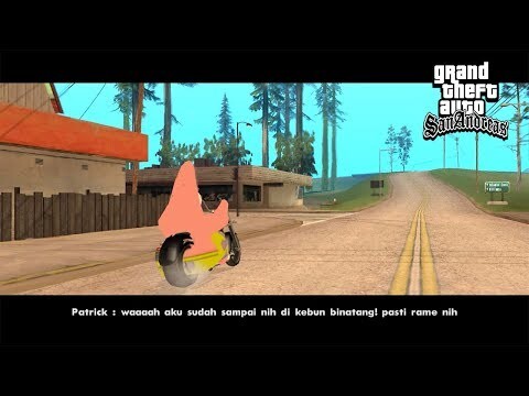 PATRICK PERGI KE KEBUN BINATANG - GTA Lucu Spongeob
