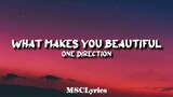 One Direction - What Makes You Beautiful(Lyrics)🎵