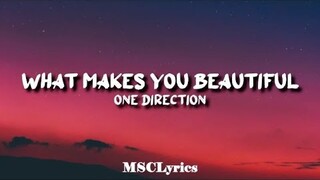 One Direction - What Makes You Beautiful(Lyrics)🎵