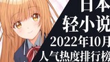 [Ranking] Top 20 light novel rankings for October 2022
