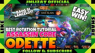 MAGE ODETTE Gameplay Tutorial as Core?| Mage na core pwede pala? Kakayanin ba kalabanin si Lancelot?