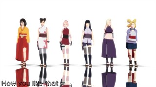 【NARUTO MMD】BLACKPINK - How you like that - HANABI*TENTEN*SAKURA*HINATA*INO*TEMARI