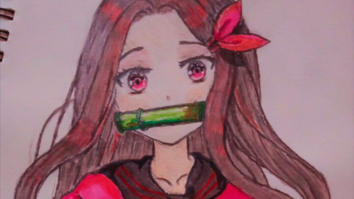 I tried to draw Nezuko Chan