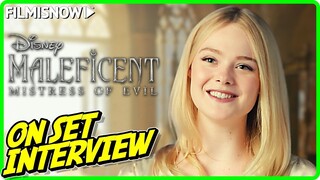 MALEFICENT: MISTRESS OF EVIL | Elle Fanning "Aurora" On-set Interview