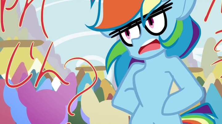 [Tulisan tangan MLP] -Gadis ini tidak boleh tinggal lama-(Rahasia Rainbow Dash terungkap)